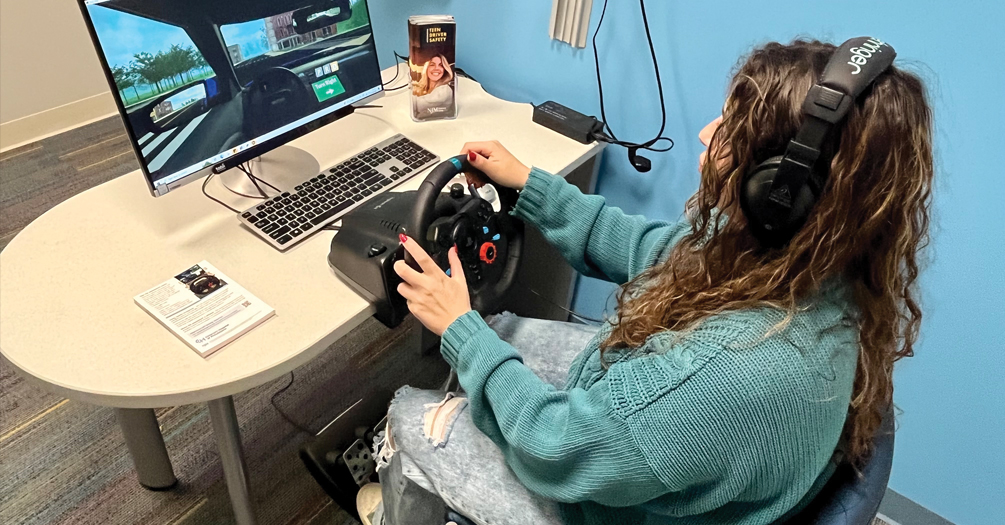 A teen driving simulator