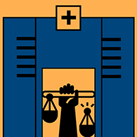 graphic of medical building