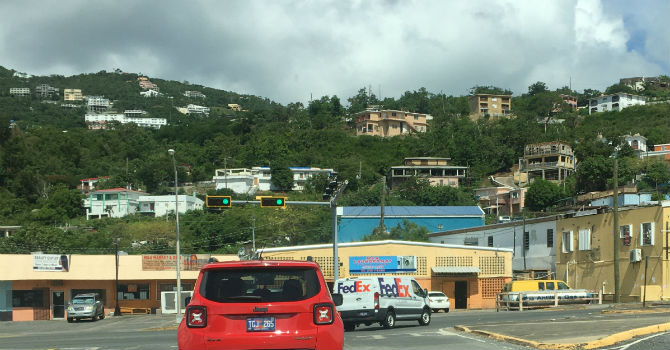 USVI - view from car