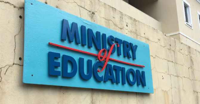 Ministry of Education sign