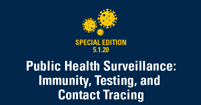 Public Health Surveillance: Immunity, Testing, and Contact Tracing